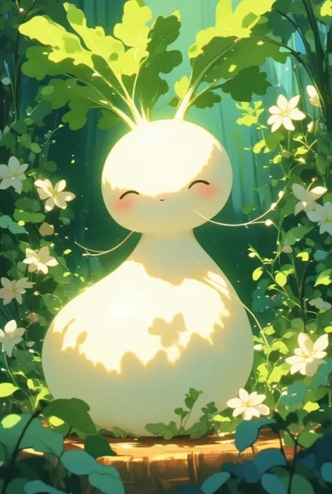 Feminine Daikon mascot