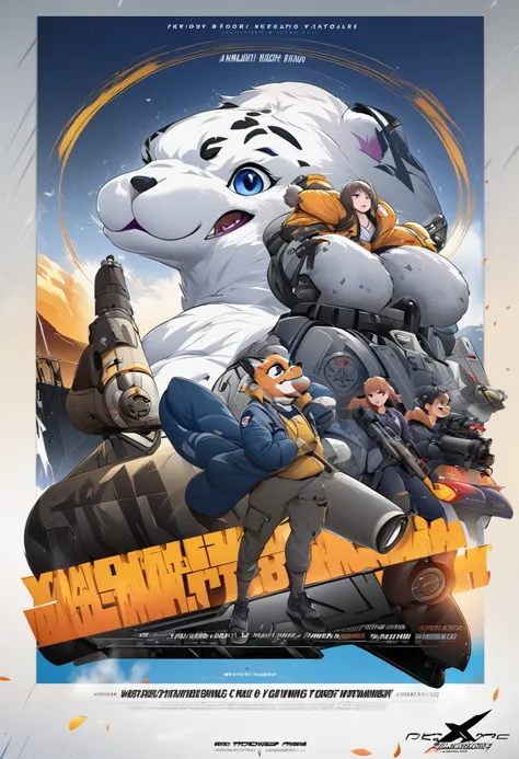 top quality, best quality, movie poster, rzminjourney, vector-art, High-quality illustrations, masterpiece(kemono, furry anthro)logo mark, round,