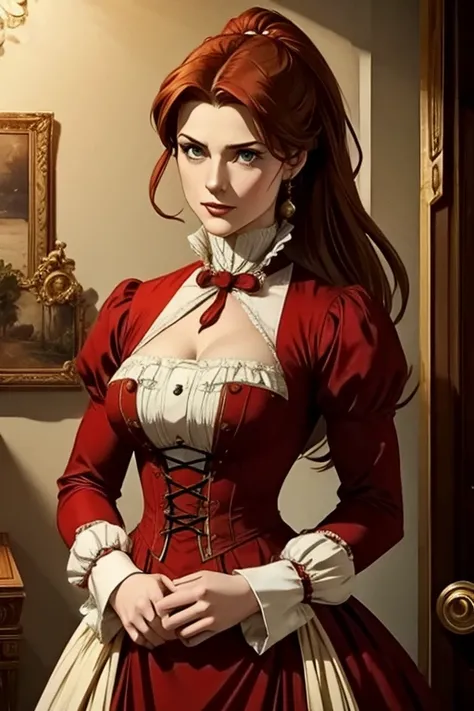 Claire Redfield as a noble woman of the Victorian era