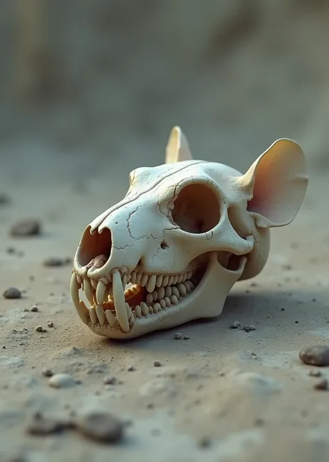 Leave only the rats skull