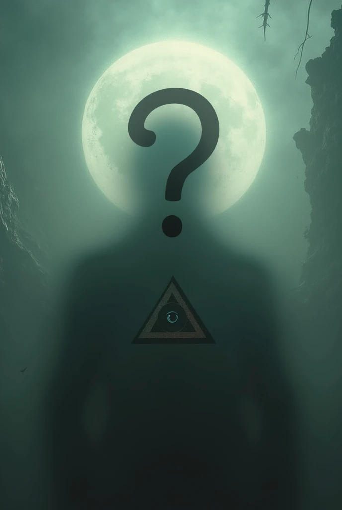 Illuminati blurred with question mark symbol