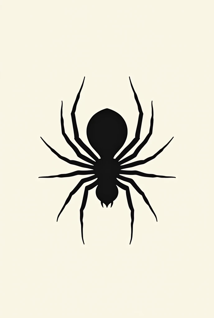 Creative simple spider silhouette vector  