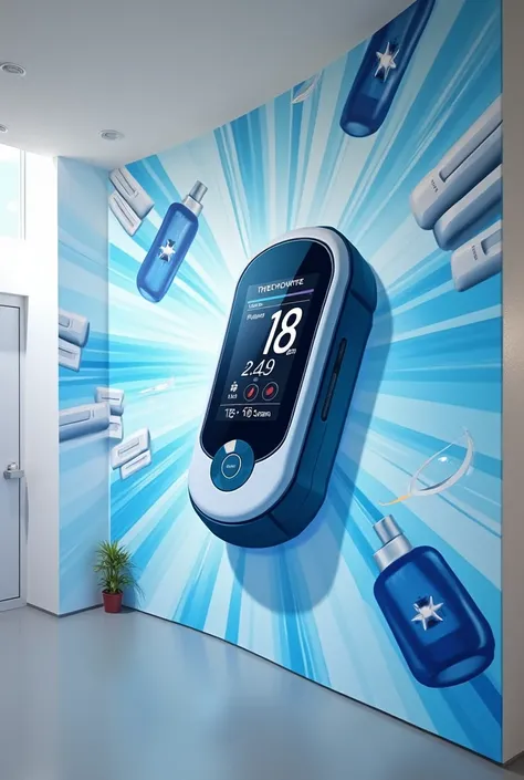 Perform a medical technology mural for the third year that is glucose rapid tests with a glucometer 
