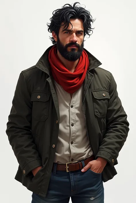  Joel Neygus is 41 years old and has aged very well ,   his hair is black with gray threads in a little mouse ,  has a beard on the ruler of the same hair color and gray .  Joel wears a jacket with a red scarf around the neck and half frayed black jeans. H...