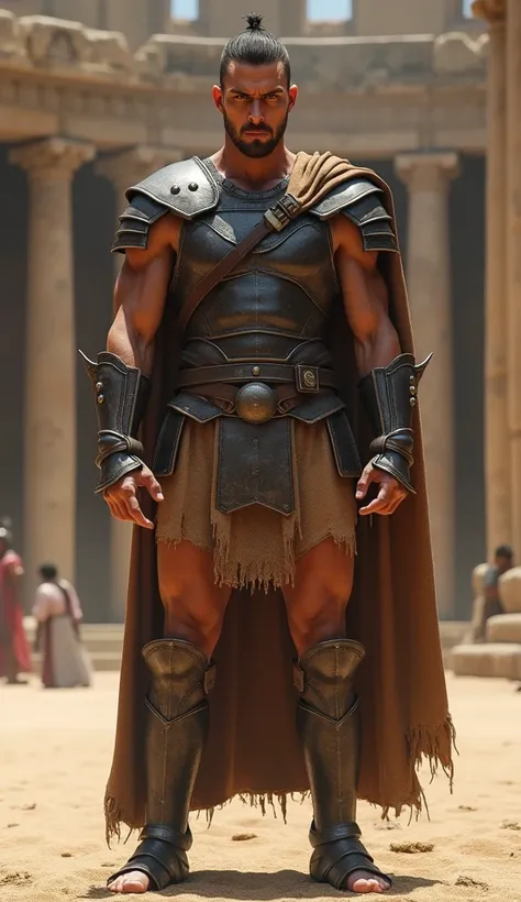 Image of a Gladiator with simple armor. in 8k and ultra realistic
