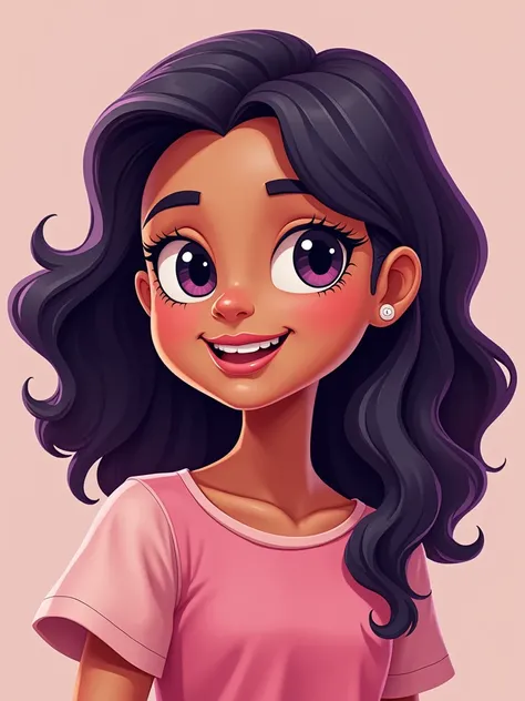 Creating a motivating açai for requires a logo  that is both catchy and appealing to a younger audience the logo has a name "Açai da Zoe" 4k , with   girl loira sorrindo com olhos brilhantes high details