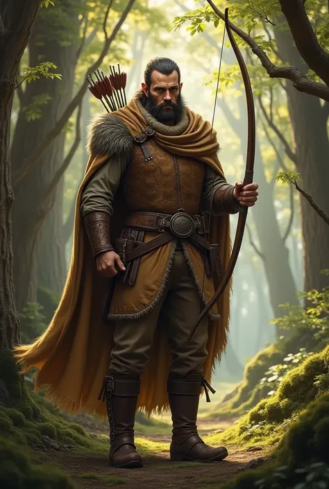 Handsome medieval hunter 