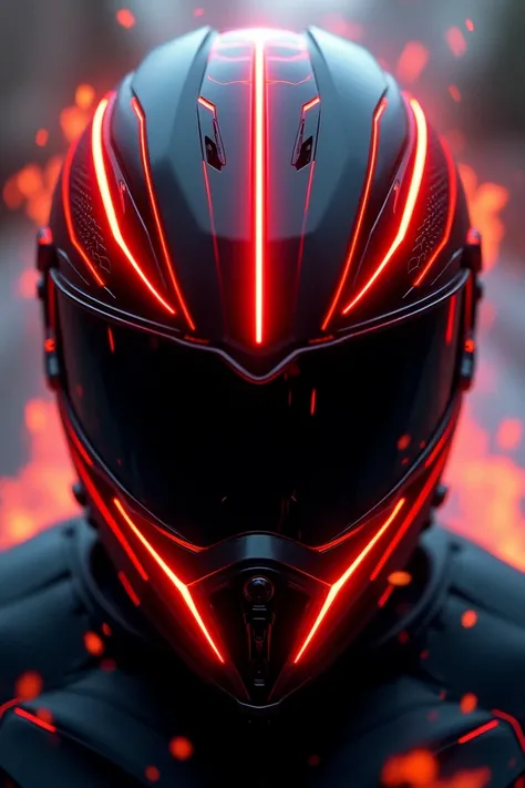 CROOS RED AND BLACK MOTORCYCLE HELMET WITH REDDISH FIRE STRIPES AND THEIR GOGGLES 