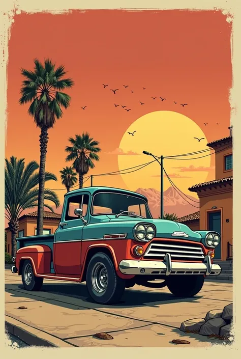  marketplace. I need to create a brochure for the sale of tunnings at 80k ,  to use it in the GTA . It has to be simple , con el nombre de  Sale of full tunnings Balanza-Castillo,  retro style combining some GTA . THE IMAGE ,  IS PERFECT BUT ADD THE LETTER...