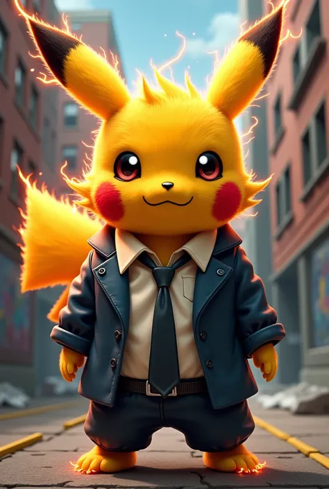 Criar Pikachu ruivo com roupa do personagem Jimmy Hopkins do jogo Bully Scholarship 