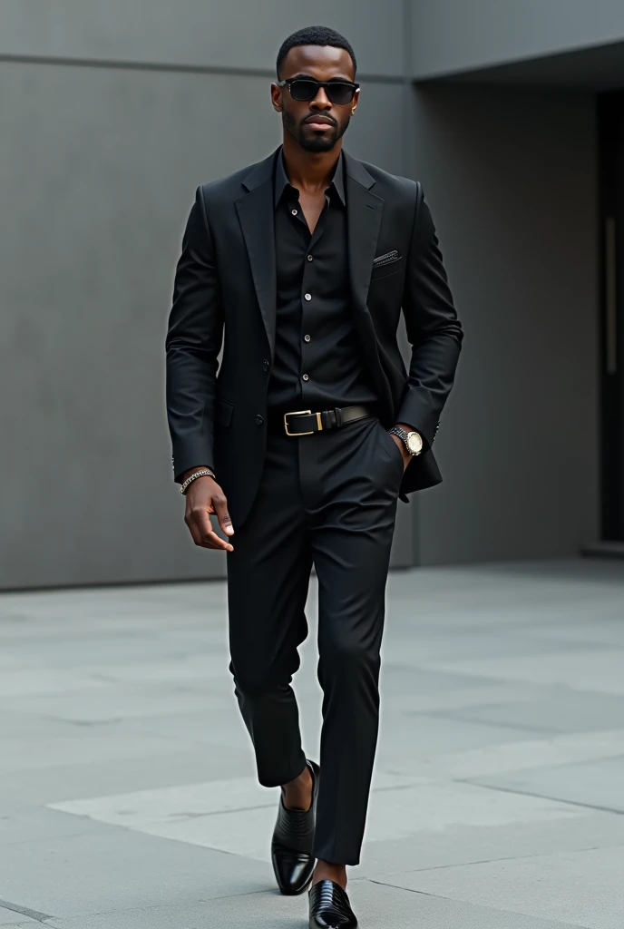 Trendy black mens clothing combination  