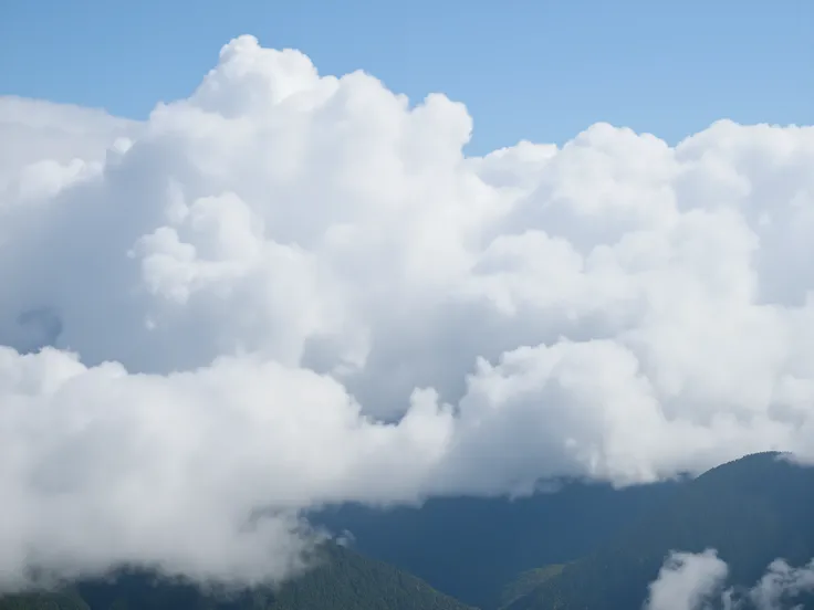 Sea of clouds rolling over in Guizhou .  realistic , highly detailed , award winning photography.