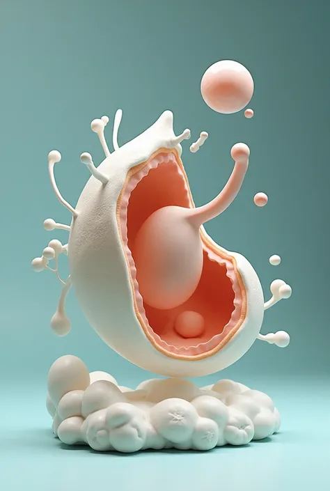 CREATE AN IMAGE OF AN INTERACTIVE MODEL ABOUT FERTILIZATION