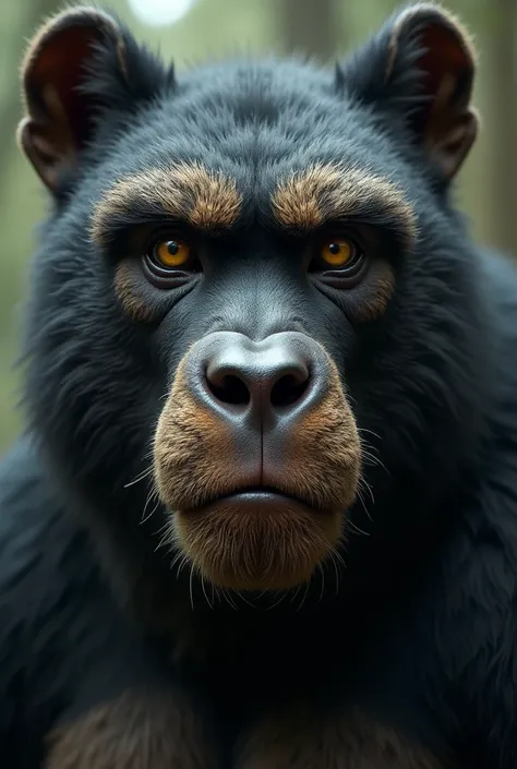 Crée moi un visage dhumains qui ressemble à un gorille 