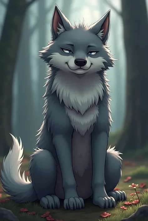 wild wolf,  wolf character from Minecraft ,Furry art,  The wolf is showing his paws , canine penis, As, blush, moaning,  Art of Hyilpi gray wolf ,  Thigh , showing anal and canine penis,  spectator holding their legs up, shy, asking for more , pregnant, ma...