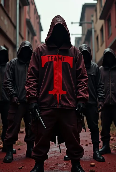 Make a video With The words TeamT But its suppose to represent a red gang write TeamT on it