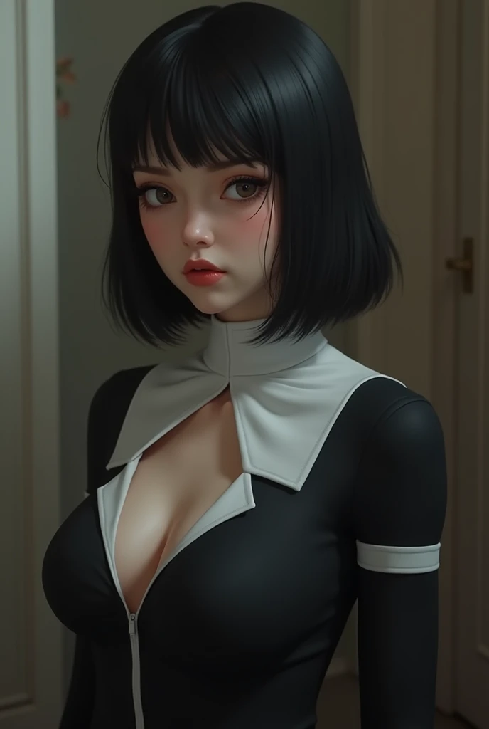 ((perfect anatomy:1.2,realistic:1.3,RAW Photography:1.3,masterpiece、highest quality、Ultra - High resolution、High resolution、Highly detailed CG、8K)),((best quality)), small breasts, round breasts, prominent collarbones, skinny arms, flat stomach, visible hi...