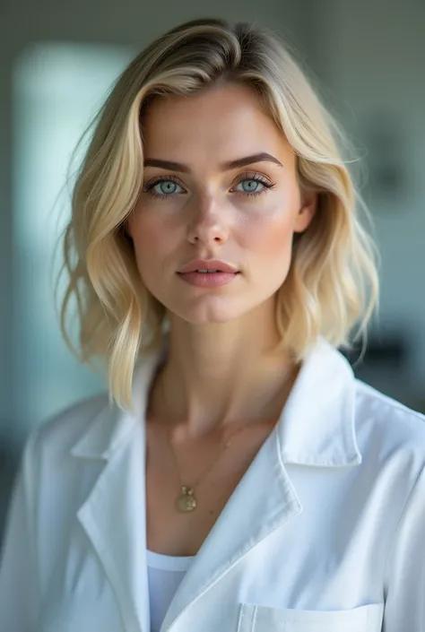  Create a character named Emily Carter  . 
 Emily Carter is a 25-year-old woman ,  for classic and delicate beauty  .  She has blond hair cut into a bob with waves that frame her oval face impeccably .  Her bright blue eyes are expressive and convey her ki...