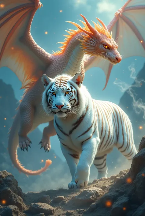 Show me some dragon and white tiger ai 9 16 image prompt 