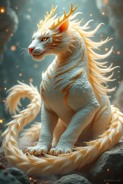 Show me some dragon and white tiger hybrid fusion ai 9 16 image prompt 