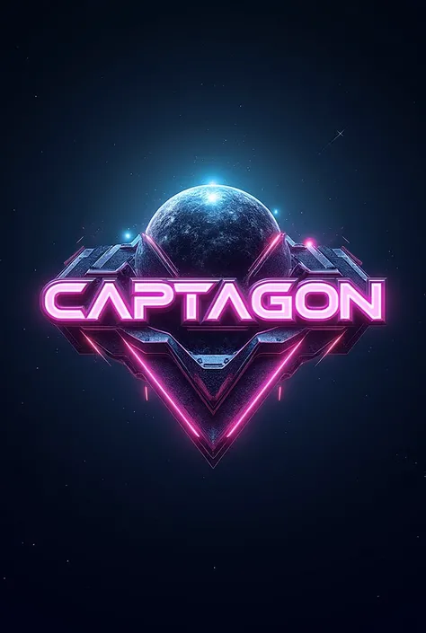 Create a logo for me I am a Hardtekk producer the name “Captagon” should be the focus, the design should be energetic and spacey 