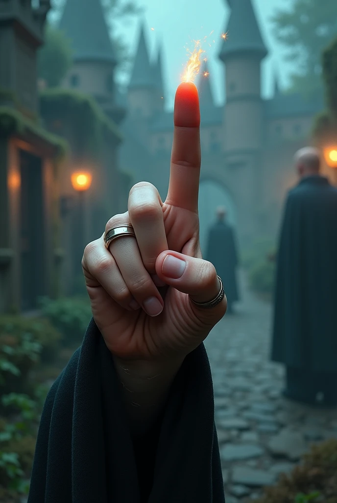 Harry Potter universe middle finger