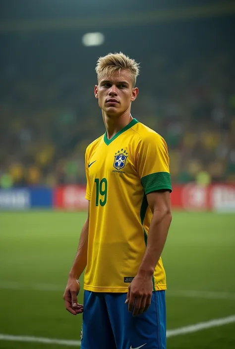 The blond boy is eliminated with the 
Brazils World Cup team for Germany at age 20
