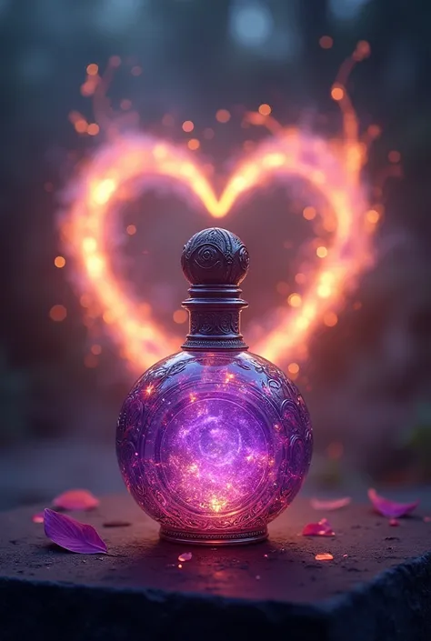 I want an image of a potion and a heart for a track cover
