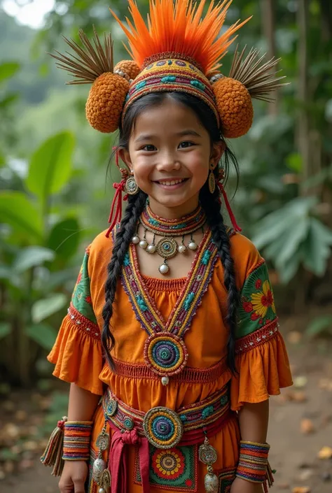 friendly cost costume about tribal people that lives in Philippines 