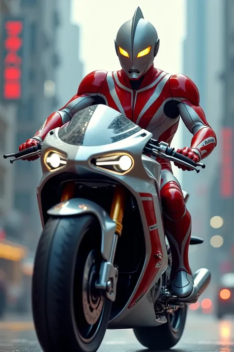 Ultraman, Riding Motorcycle