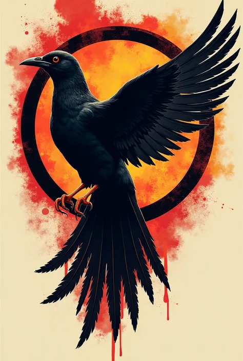 Create me a  with a logo that says Mockingjay