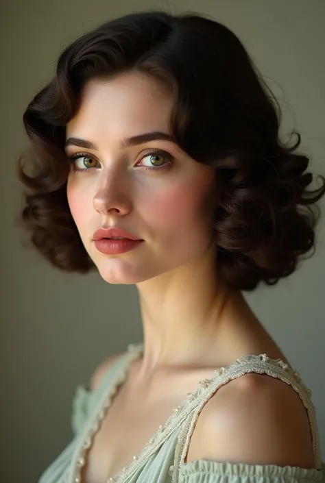 20s shoulder length short hair vintage perm