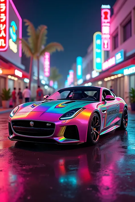 Super flamboyant jaguar car gay