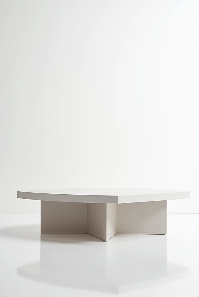 white background with a coffee table