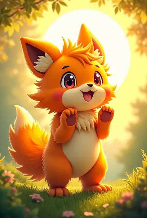 anime orange furry