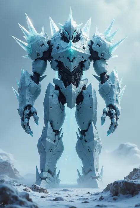 Robot with ice armor 