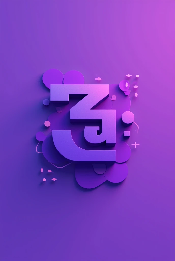  Create a logo with the  "3°A"  theme using the purple color palette, Create well designed 
