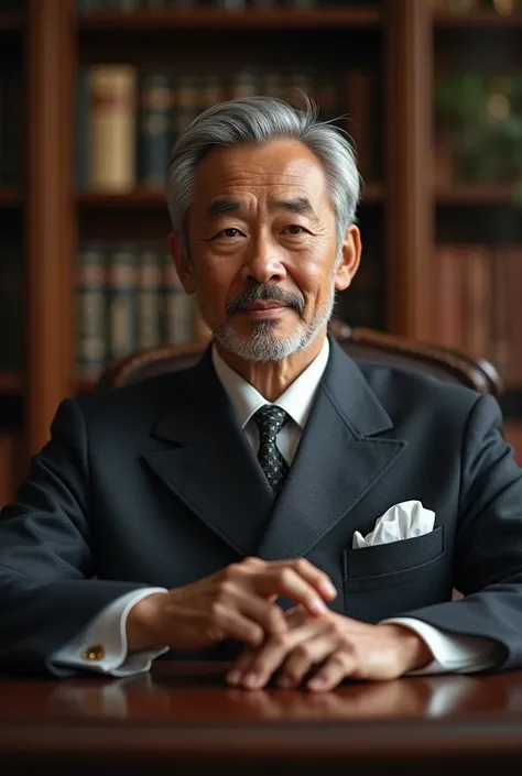 Image as avatar for YouTube channel image featuring a 50-year-old Asian businessman man in a lavish study ,understand the ancient teachings ,  Gentle  , love  , Look straight with confidence.