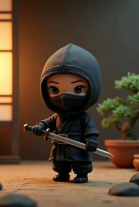 A little ninja doll