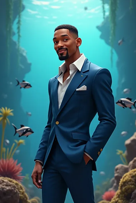 Oscar from sharktale but he looks like will smith