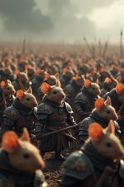 Draw a crowd of thousands of warrior mice