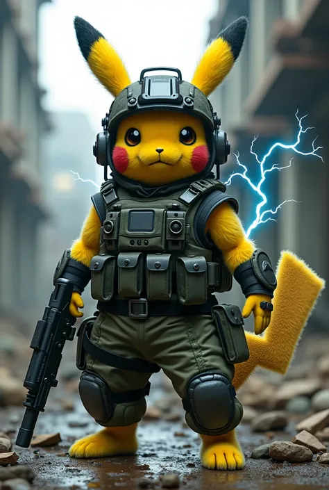 Modern Soldier Pikachu