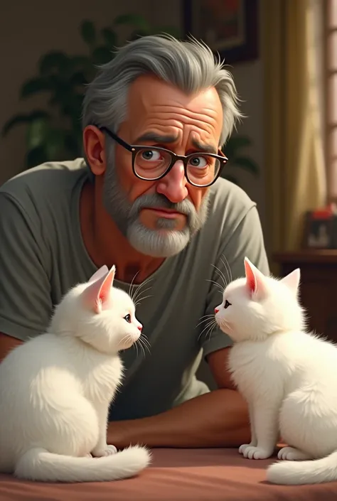 White cats father worried about 