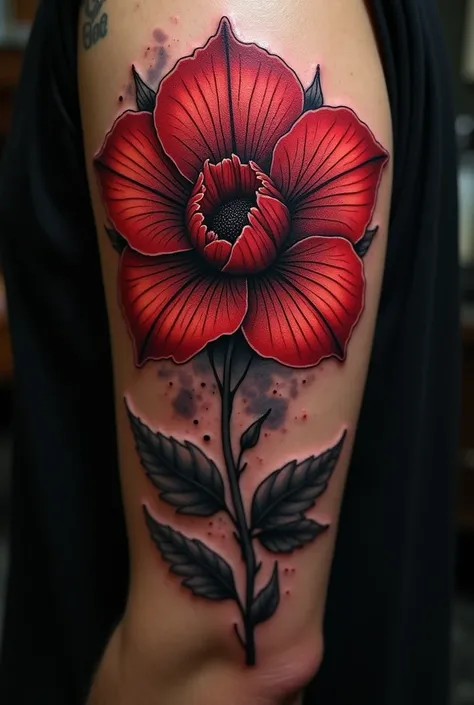 Blood flower tattoo design