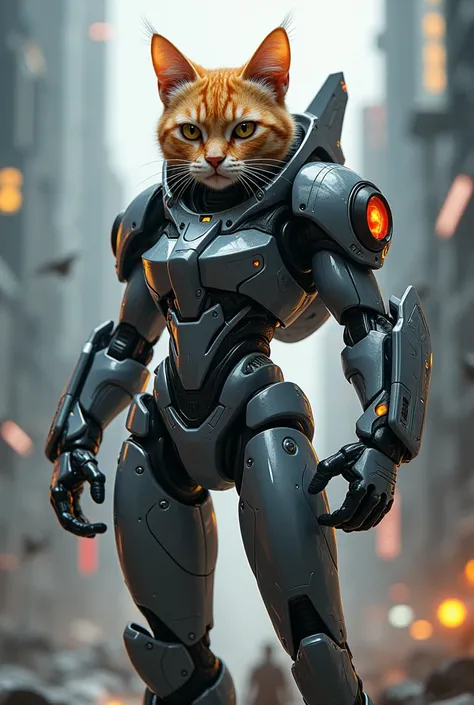 Create someone called JP he is a cat with mecha suit