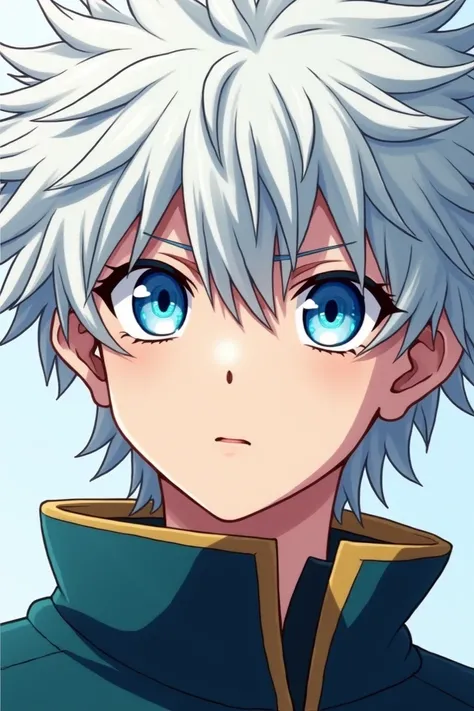 White hair, blue eyes, anime 2d, My Hero Academia, teenager, attractive, boy, hot