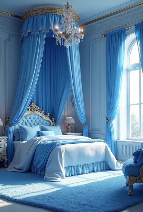 Blu princess bedroom 