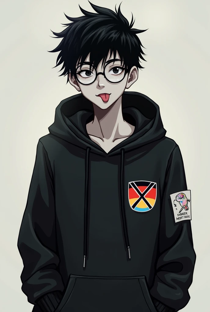 Name: Markus Kraus
Age: 19
Gender: Male
Personality: Calm, sarcastic, rude, and rebellious. Markus is a math genius with a blunt, dry sense of humor, often using his wit to mock others.Appearance: grey skin, Spiky black hair, round glasses, black hoodie wi...