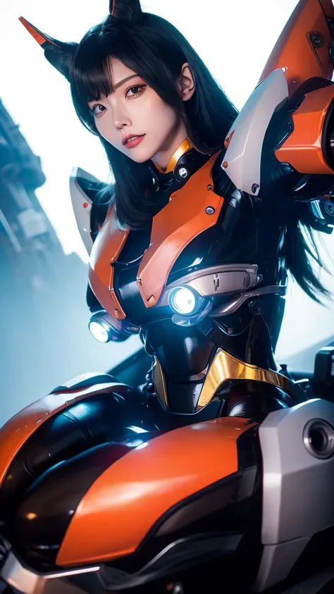 （ super detailed, Advanced Details,  High Quality , 最 High Quality ,  high definition ,32K,UHD, high definition),(Mecha Queen ),Overwatch, beautiful cyborg woman , mecha cyborg girl ,BATTLE MODE,Mecha Body Girl, shes wearing futuristic mechs , Strong Cybor...