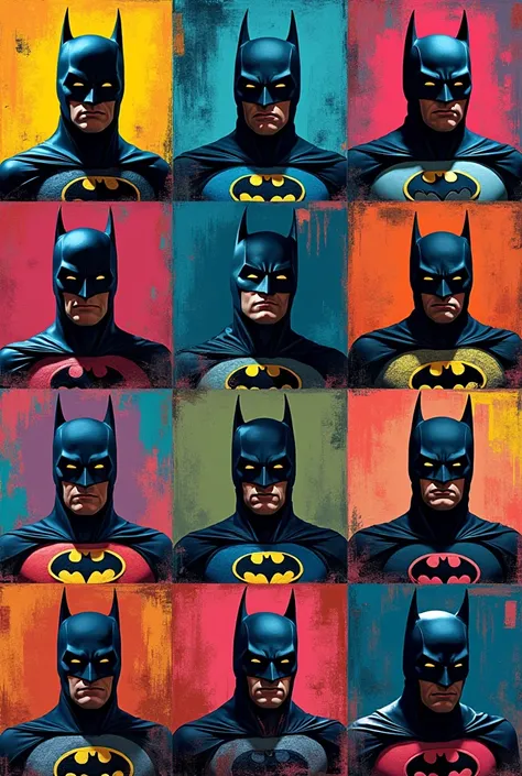 Peinture portraits de Batman selon Andy Warhol 